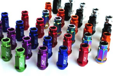 SIX Lightweight ALU 7075 Lug Nuts 12x1.50 V2