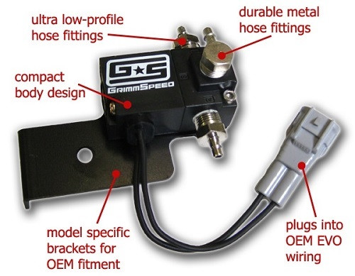 GRIMMSPEED "Electronic Boost Control Solenoid 3-Port" für Mitsubishi Evo 8/9