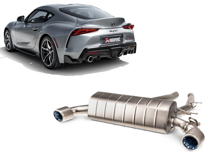Akrapovic Slip-On Line Titan Sportauspuff Toyota GR Supra 3.0 Typ A90