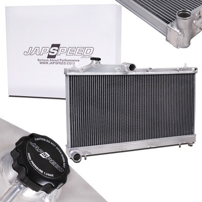 JAPSPEED Aluminium Kühler für Subaru Impreza WRX / STi 08-2014