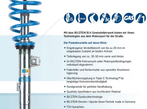 BILSTEIN B14 Gewindefahrwerk für Suzuki Swift NZ