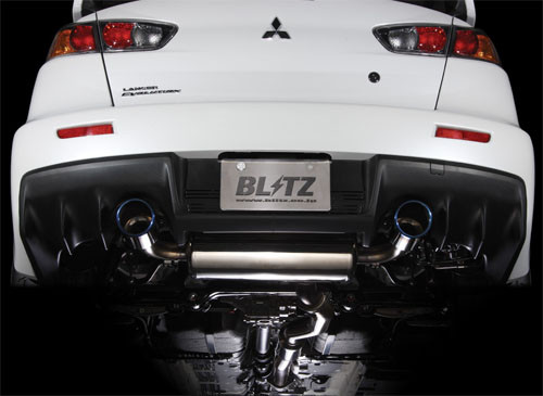 BLITZ "Nür Spec C-TI" Abgasanlage für Mitsubishi EVO X