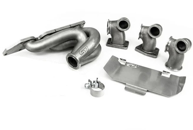 CorkSport Turbokrümmer inkl. 44mm EWG Block Off Plate & Clamp Kit