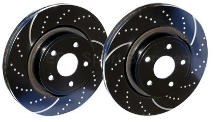 EBC "Turbo Groove Disc Black" Bremsscheiben HA für Mazda RX-8