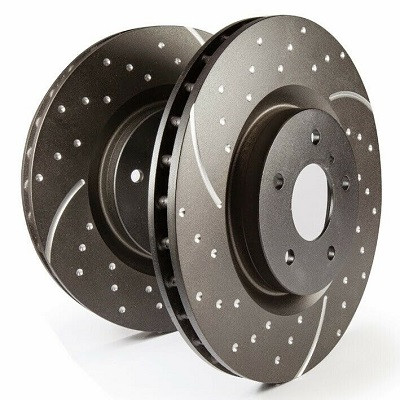 EBC Turbo Groove Disc Sportbremsscheiben VA Nissan 200SX S13 1.8 Turbo + Skyline
