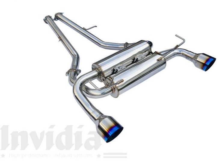 INVIDIA Gemini V2 Ersatz-Endschalldämpfer + Rohre ab X-Pipe für Nissan 370Z