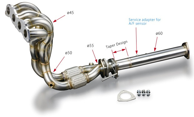 TODA 4-2-1 Fächerkrümmer für Honda Accord CL9 / CM2 03-08