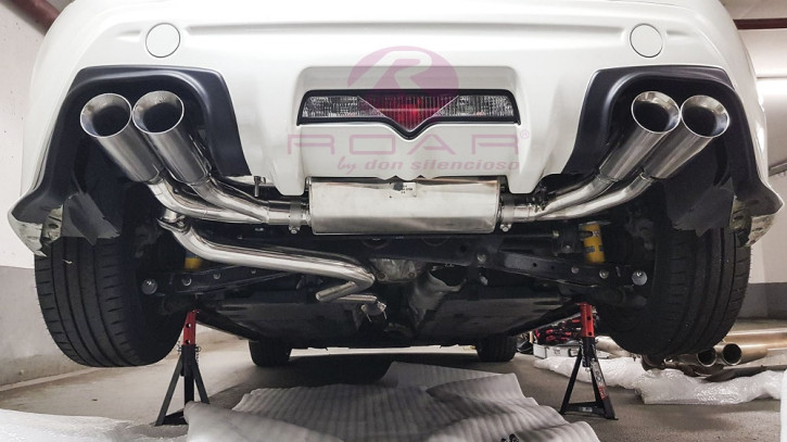 DON SILENCIOSO "ROAR" 4-Rohr Abgasanlage ab KAT für Toyota GT86 & Subaru BRZ