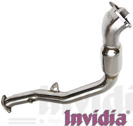 INVIDIA Downpipe mit Sport-KAT für Subaru Impreza WRX STi 08- GV / VA