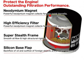 HKS Hybrid Sports Oil Filter 68mm (UNF 3/4-x-4-16)