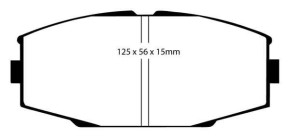 EBC Redstuff Ceramic Bremsbeläge Set VA Toyota Supra MK3 1986-93