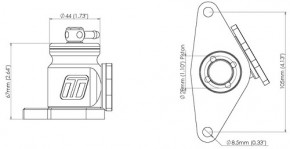 TURBOSMART "BOV Kompact Plumb Back" für Subaru Impreza STi