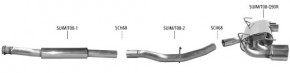 BASTUCK Abgasanlage für Subaru Impreza WRX STi 08-10
