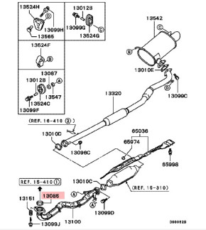 OEM Mitsubishi Dichtung Feuerring für Mitsubishi EVO 7 / 8 / 9 / 10