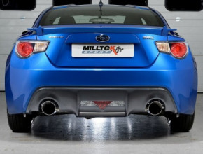 MILLTEK Abgasanlage ab KAT für Toyota GT86 & Subaru BRZ