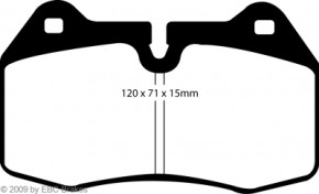 EBC Yellowstuff Bremsbeläge Vorderachse Set Nissan 350Z 03-