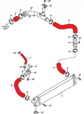 FORGE Motorsport Suzuki Swift Sport 1.4 Boost Hose Kit