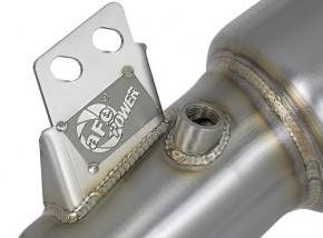 aFe Power Twisted Steel Downpipe mit KAT Toyota Supra GR A90