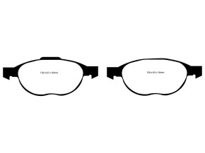 EBC Bluestuff Bremsbeläge Vorderachse für Volvo C30 Volvo V50 Ford Focus