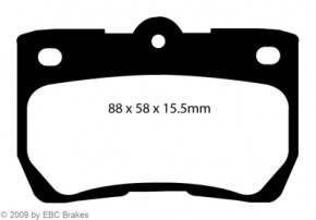 EBC Greenstuff Bremsbeläge Set HA für Lexus IS250