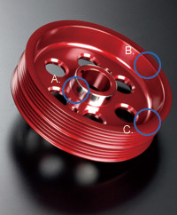 TODA Racing "Light Weight Pulley KIT" für Suzuki Swift M16A ZC31S / ZC32S