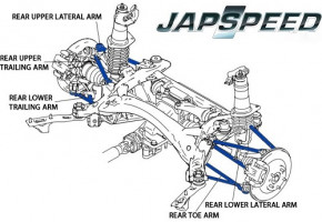 JAPSPEED "Rear Toe Rod Suspension Arms" für Mazda RX-8